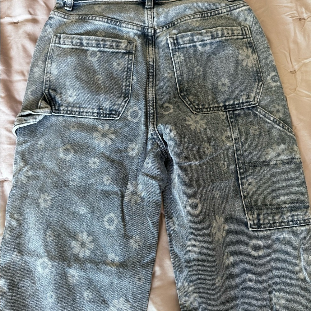 NWT SOLD OUT PacSun tonal Boyfriend Carpenter Pants jeans size 26 - Picture 6 of 8